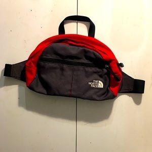 Red the north face Fanny pack